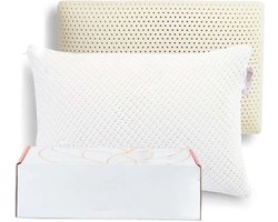 Latex kussen, drukontlasting, slaapkussens, 99% natuurlijk latex, hoogwaardig slaapkussen om te slapen, ademend hoofdkussen, traagschuim (standaard hoog profiel)