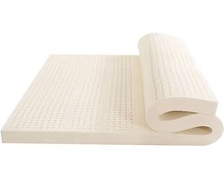 Latex Matras - Natuurlijk Rubber - Comfortabel Slapen - Ademende Structuur - 80 x 200 cm - Wit