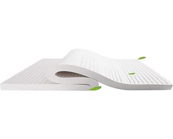 Latex Matras Topper - Natuurlijk Rubber - Comfortabele Slaap - 7-Zone Systeem - 150 x 70 cm - Natuurlijk