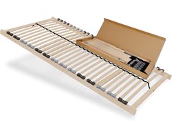 Lattenbodem 140x200 cm – Stevige 7-zone lattenbodem van beukenhout | Veerhouten frame voor zelfmontage