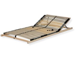 Lattenbodem 140x200 - hoofdgedeelte verstelbaar - SLEEPNEO - Draagvermogen ca. 140 kg - 7 zones - bedbodem