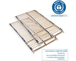 Lattenbodem 180x200 (2x 90x200) - stabiel beukenhouten frame - bedbodem - Sleepneo