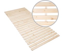 Lattenbodem 70 x 200 cm - Houten Rol-lattenbodem voor Optimale Ventilatie