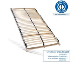 Lattenbodem 90 x 200 - Ergonomisch 7-zone bedbodem met stevig beukenhouten frame - 28 latten - Gemaakt in Duitsland - Zelf te monteren - Draagvermogen ca. 150kg - Flexibele veerhouten latten