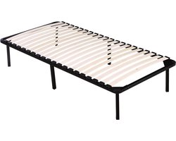 Lattenbodem met frame + poten voor matras 90 x 190 cm - 20 latten