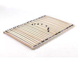 Lattenbodem Supra fix 26 latten - 140x200cm - Emob - Lattenbodems - Bruin - Hout