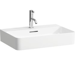 Laufen VAL meubelwastafel 42x60x11.5cm met kraangat met overloop SaphirKeramik wit