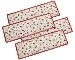 Läufer L Toy's Delight Gobelin 96 x 32 x 0,2 cm Set van 4