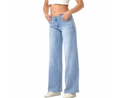 Laulia Relaxed Fit Jeans Dames - Blauw - Maat XL/42