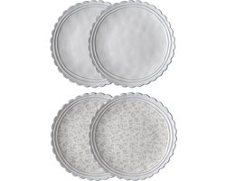Laura Ashley Artisan Collectables Borden set van 4 - Ø 20cm - Assorti