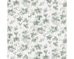 Laura Ashley Autumn Leaves Behang - Bloemen - 10mx52cm - Groen