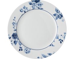 Laura Ashley Blueprint Collectables Borden - Plat - Ø 20cm - China Rose - Ontbijtborden - Dinerborden - Kerstservies