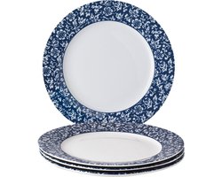 Laura Ashley Blueprint Collectables Borden set van 4 - Ø 20cm - Sweet Alyssum