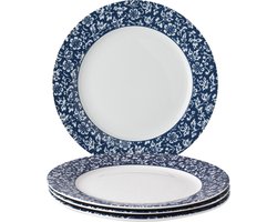 Laura Ashley Blueprint Collectables Borden set van 4 - Ø 23cm - Sweet Alyssum
