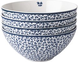 Laura Ashley Blueprint Collectables Kommen set van 4 - Schaaltjes Ø16cm - Floris