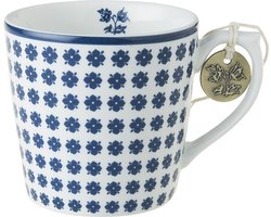 Laura Ashley Blueprint Collectables Mini mok - Koffiemok - Theemok - Humble Daisy - 22 cl.
