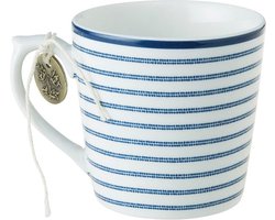 Laura Ashley Blueprint Collectables Mok - Koffiemok - Theemok - 22 cl - Candy Stripe