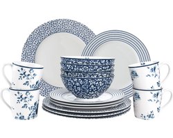 Laura Ashley Blueprint Collectables Serviesset - Servies - 4 persoons - 16 Delig