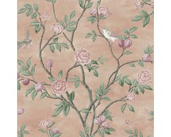 Laura Ashley Eglantine Behang - Bloemen - 10mx52cm - Roze