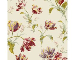 Laura Ashley Gosford Behang - Bloemen - 10mx52cm - Rood