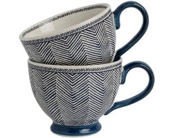 Laura Ashley Hedingham Collectables - Giftset 2 Mokken Edwin Blue 43 cl.