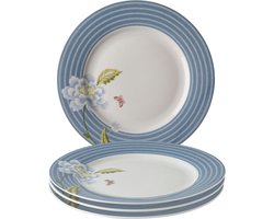 Laura Ashley Heritage Collectables Borden set van 4 - Ø 20cm - Seaspray Candy Stripe