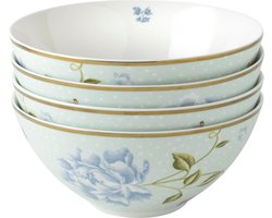 Laura Ashley Heritage Collectables Kommen set van 4 - Schaaltjes - Ø16 -cm - Mint Uni