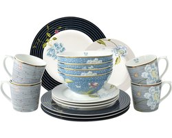 Laura Ashley Heritage Collectables Serviesset 4 persoons - 16 Delig