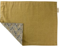Laura Ashley Kitchen Linen Collectables Placemats - Oil Geel - Dubbelzijdig Daniela 48x35cm