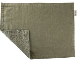Laura Ashley Kitchen Linen Collectables Placemats Sage green dubbelzijdig - Wild Clematis - 48x35cm