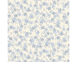 Laura Ashley Misterton Trail Behang - Bloemen - 10mx52cm - Blauw