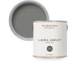 Laura Ashley Pale Charcoal Muurverf - 2,5 Liter - Grijs - Mat