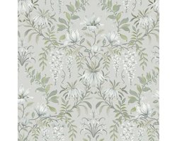 Laura Ashley Parterre Behang - Bloemen - 10mx52cm - Groen