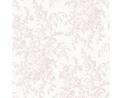 Laura Ashley Picardie Behang - Bloemen - 10mx52cm - Roze