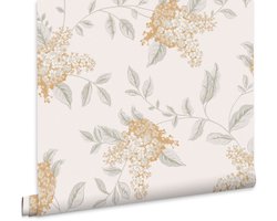 Laura Ashley Portland Behang - bomen - 10mx52cm - Geel