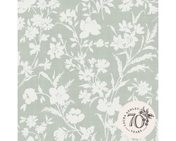 Laura Ashley Rye Behang - Bloemen - 10mx52cm - Groen
