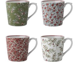 Laura Ashley Stockbridge Collectables Beker set van 4 - 32 cl. - Geschenkset
