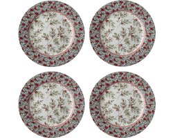 Laura Ashley Stockbridge Collectables Borden set van 4 - Kerstservies - Ø 18cm