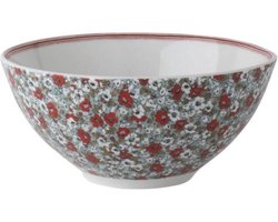 Laura Ashley - Stockbrigde Collections - Bowl - Kom - Rood/ Wit - Diameter 13 cm