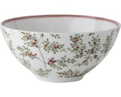 Laura Ashley - Stockbrigde Collections - Bowl - Kom - Wit Rood Bloemetje - Diameter 13 cm