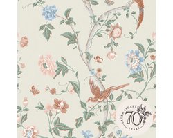 Laura Ashley Summer Palace Behang - Bloemen en Dieren - 10mx52cm - Groen
