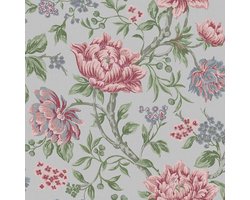 Laura Ashley Tapestry Floral Behang - Bloemen - 10mx52cm - Grijs