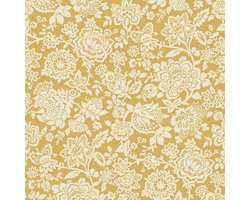 Laura Ashley Trailing Laurissa Behang - Bloemen - 10mx52cm - Geel