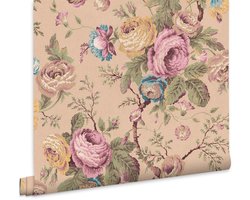 Laura Ashley Vliesbehang - Uffington Roses Plaster Pink 10mx52cm