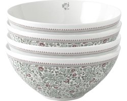 Laura Ashley Wild Clematis Collectables Kommen set van 4 - Schaaltjes - Ø16 cm