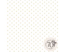 Laura Ashley Wood Violet Behang - Bloemen - 10mx52cm - Geel