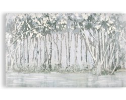 Laura Ashley Woodland Walk Canvas - Planten - 55x90cm - Grijs