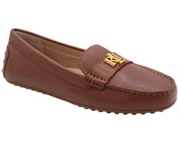 LAUREN RALPH LAUREN Barnsbury Flats Mocassins Dames - Instappers - Bruin - Maat 38