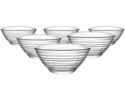 LAV diepe kommen set van 6, 300 ml - 6 x 300 ml - glazen kom- DRN258