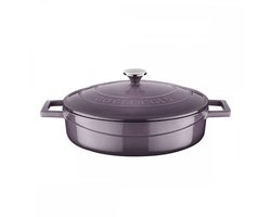 Lava Braadpan - 24 cm - 2.47 liter - Gietijzer - Paars